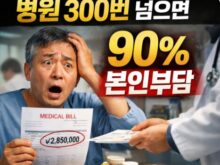 병원 300번 넘으면 90% 본인부담? 지금 꼭 알아야 할 병원비 줄이는 방법