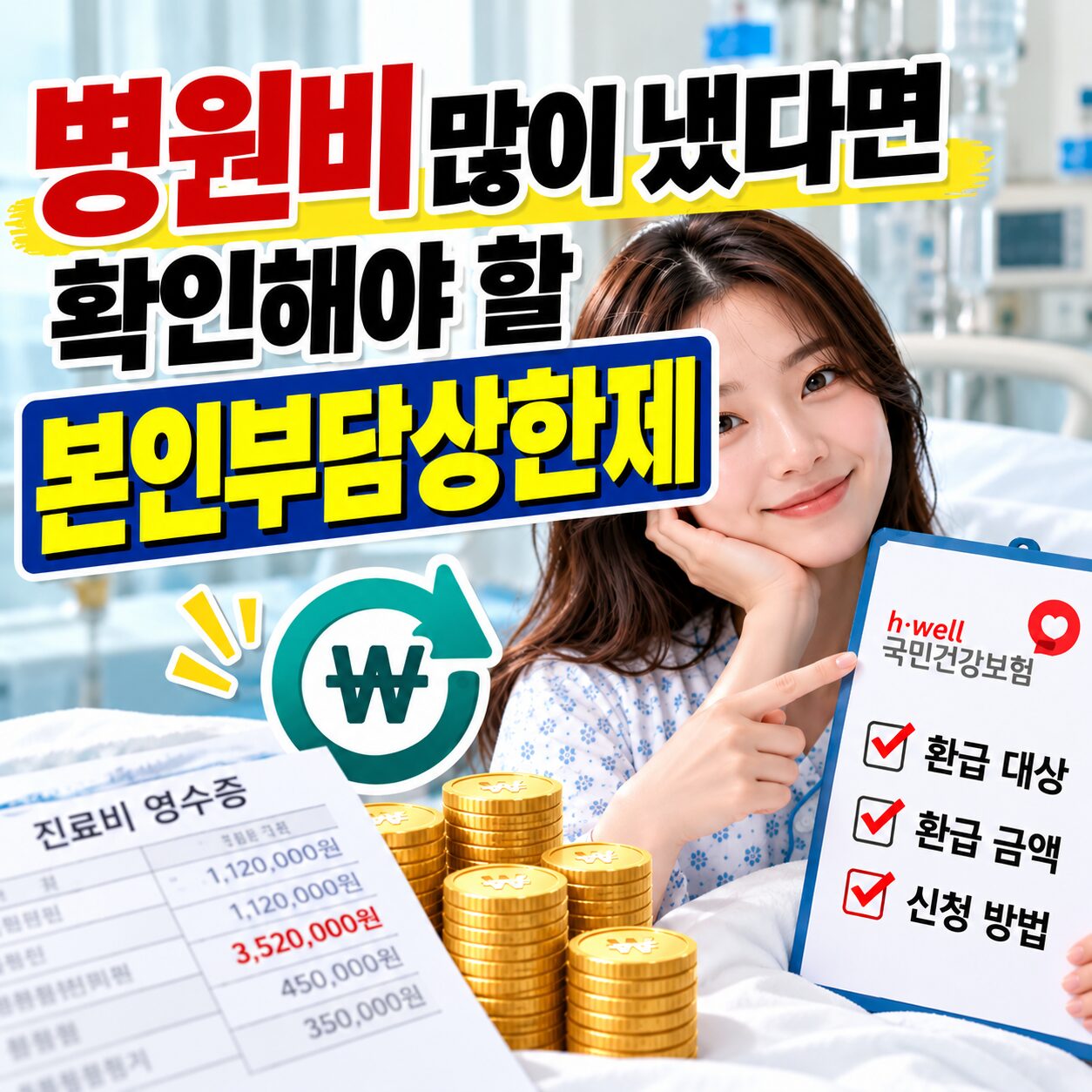 본인부담상한제 병원비 많이 냈다면 꼭 확인해야 할 환급 기준